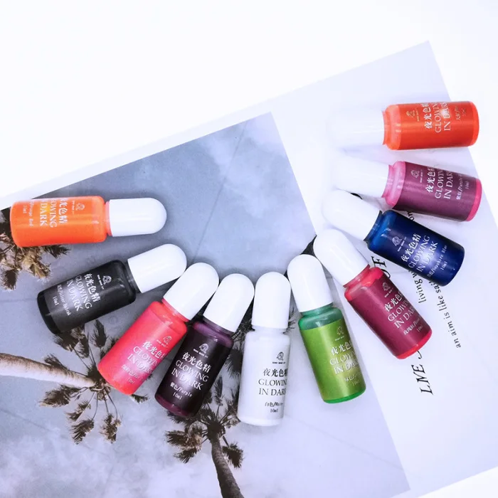 10-color Luminous Color Set DIY Silicone Mold Coloring Pigment Tool CX17