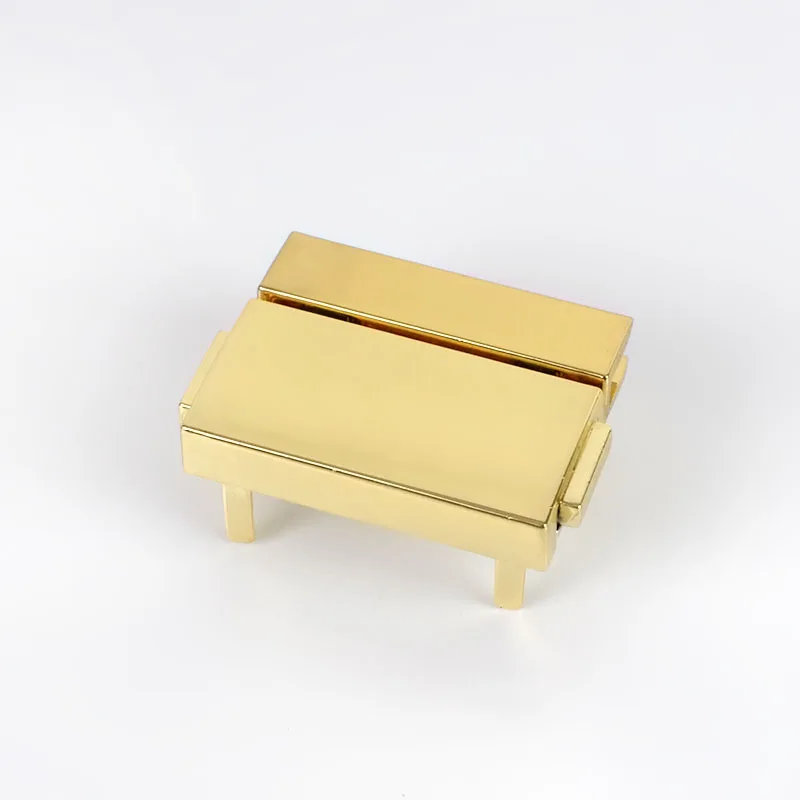 lightgold Meetee 38x29 мм прямоугольные металлические нажимные замки женская сумка пружинный замок защелки декоративные застежки застежка DIY аксессуары - Цвет: lightgold