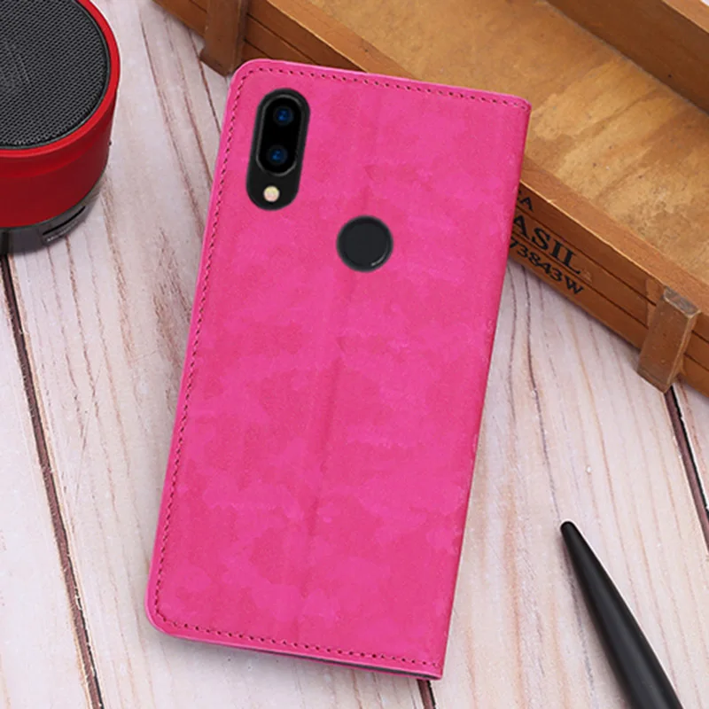Флип-чехол для телефона для Xiaomi Redmi Примечание 8 7 5 6 4 X Pro для детей 8, 9, se 9T A1 A2 A3 lite Y3 Poco F1 Max 2 3 Mix 2s 3 Искусственная кожа Чехол - Цвет: Rose red
