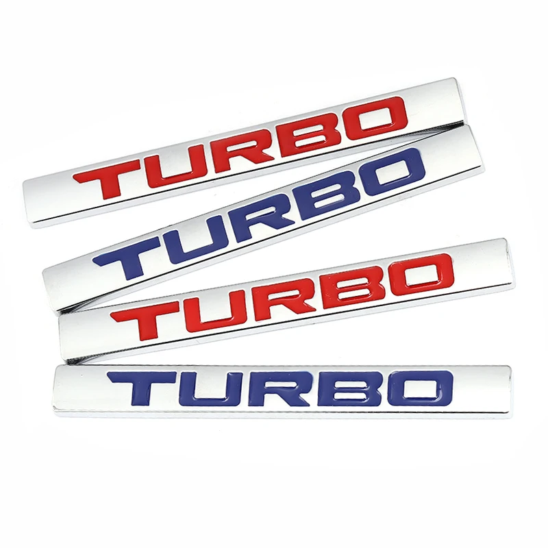 Металлическая автомобильная 3d наклейка с логотипом Turbo эмблема значок наклейки