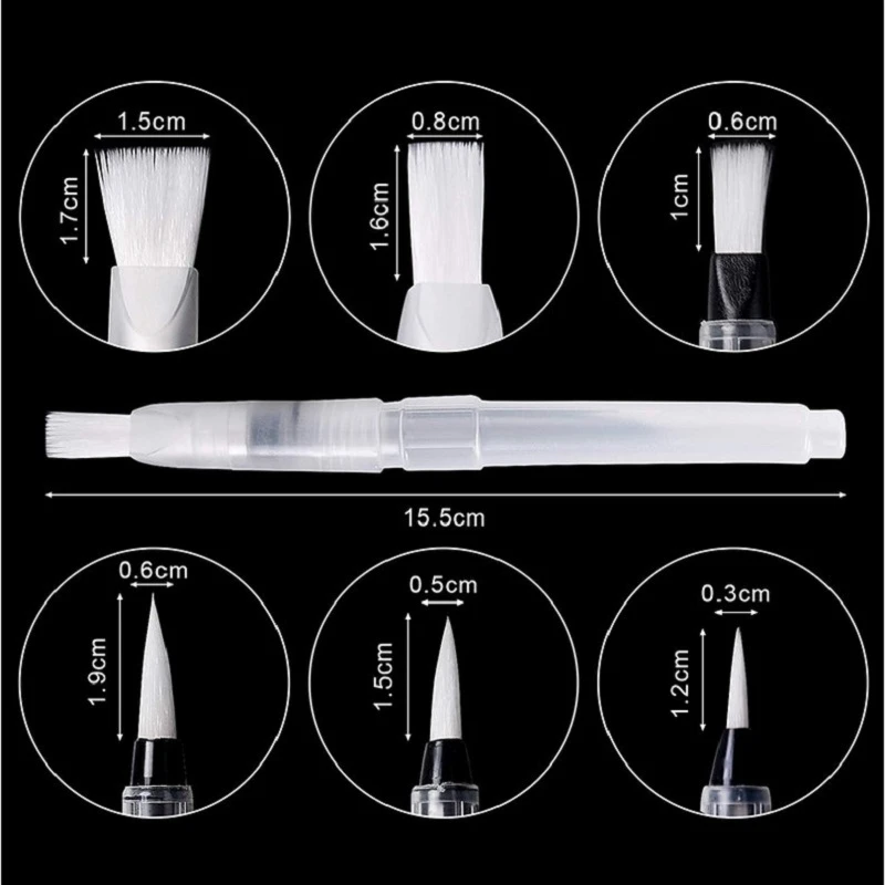 

6 Pcs/set Water Color Brush Pencil Portable Paint Brush Soft Watercolor Brush Ink Pen for Painting Drawing Art Supplies