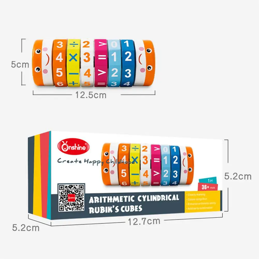 

Hobbylane Children Kids Educational Toy Wooden Smart Cube Learning Teaching Math Tool Developmental Baby Toy