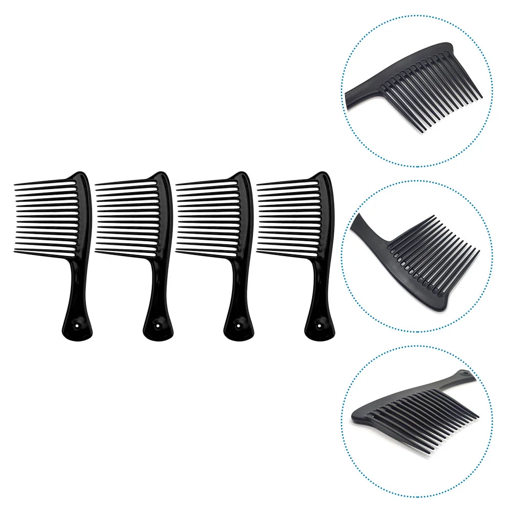 

4pcs Wide Teeth Combs Anti-Static Hair Salon Combs Hair Styling Combs