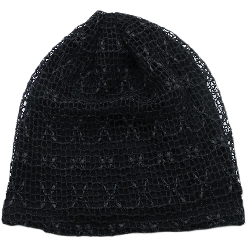 Осенне-зимняя облегающая шапка для конского хвоста женские эластичные вязаные