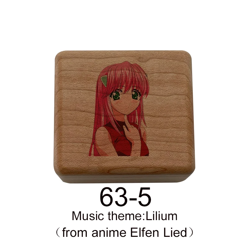 Музыкальная шкатулка Elfen Lied механическая музыкальная с цветным принтом для