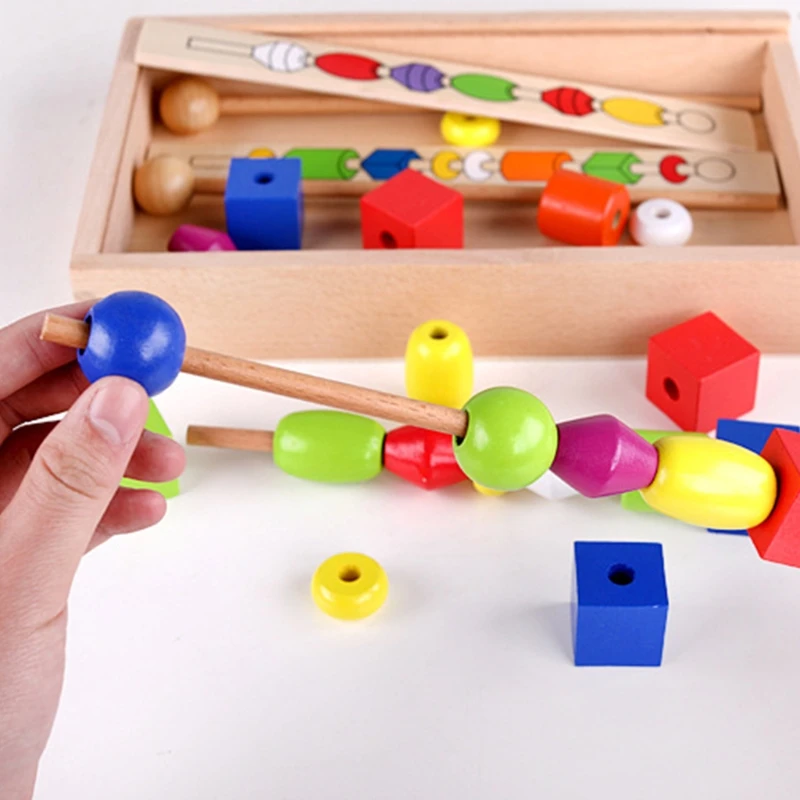 

Addition Subtraction Multiplication Division Count Block Toys Montessori Materials Wooden Bead Sequencing Block