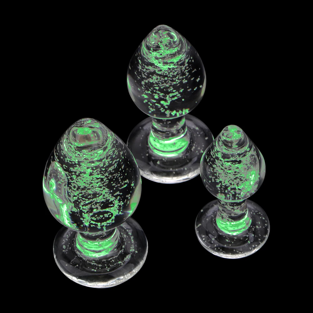 Luminous Glass Butt Plug Anal Sex Toys for Adults Women Men Prostate Massager Couples Tools Mini Erotic Machine Dildos Shop | Красота и