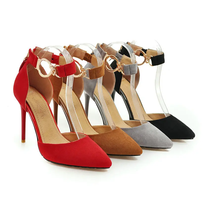 Женские туфли-лодочки на платформе QUTAA черные повседневные тонком высоком