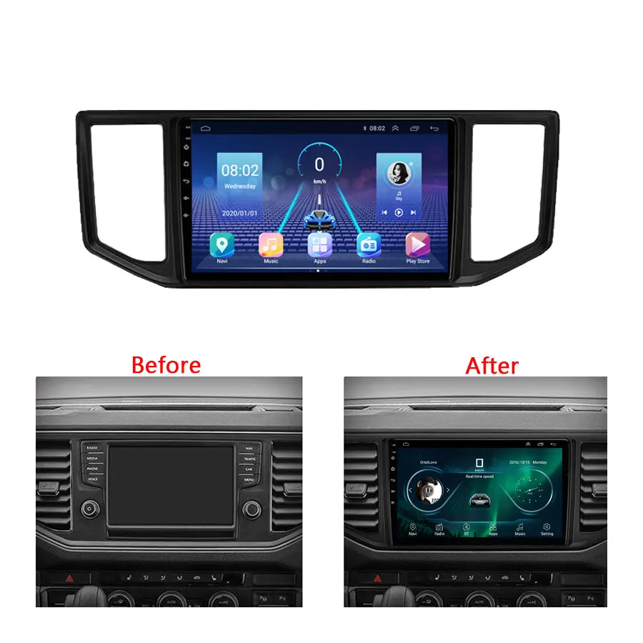 JUSTNAVI Android 10 0 QT5 для VW Amarok Crafter Van Man 2017-2021 GPS DSP 1280*720P Автомобильный плеер WIFI OBD Serero 4G 64G