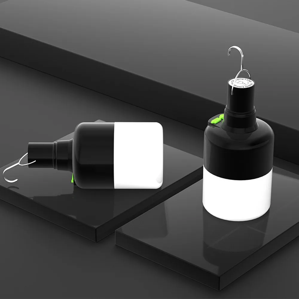 

Outdoor USB Rechargeable Mobile LED Lamp Bulbs Emergency Light Portable Hook Up Camping Lights Night Light Patio Porch Garden