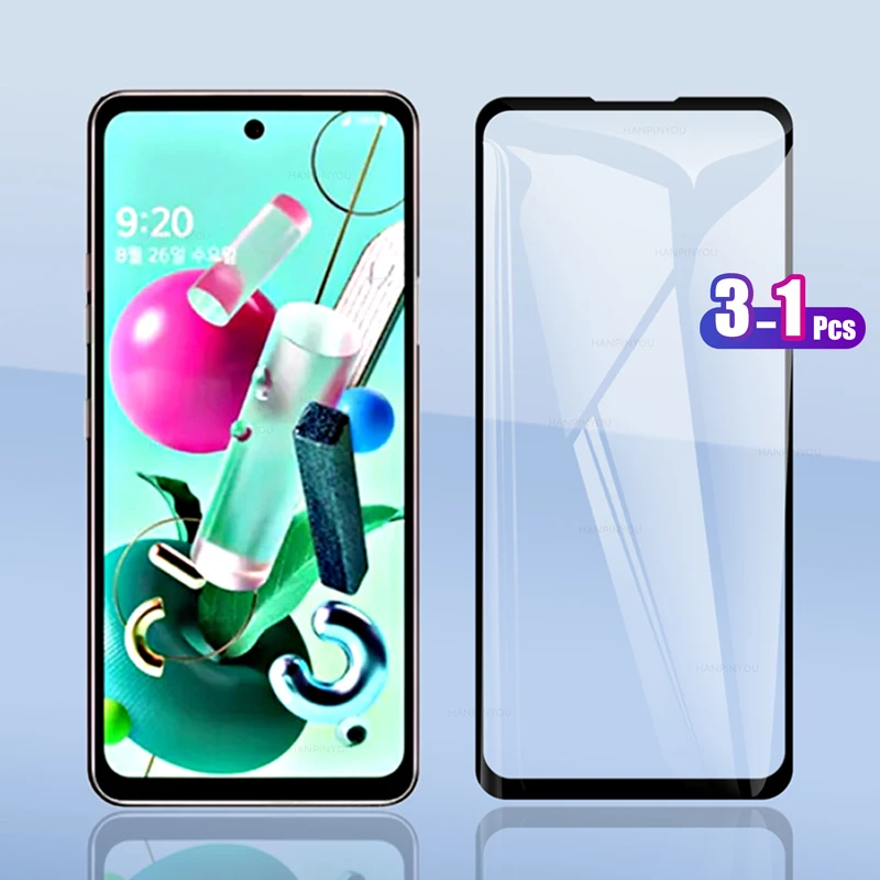 

Для LG Q92 5G 6,67 "Полное покрытие закаленное стекло Защита экрана Взрывозащищенная защитная пленка