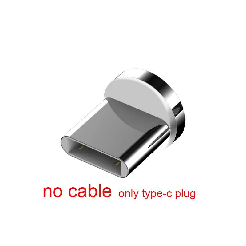 Only Type C Plug ROCK 5A Магнитный кабель Micro usb type C адаптер Шнур 90 градусов локоть быстрое зарядное устройство светильник ing светодиодный светильник для передачи данных для iPhone samsung - Цвет: Only Type C Plug