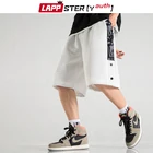 LAPPSTER-Молодежные Для мужчин Harajuku баскетбольные трикотажные шорты 2021 летние Для мужчин s Японская уличная одежда, шорты для бега, Винтаж шорты 5XL