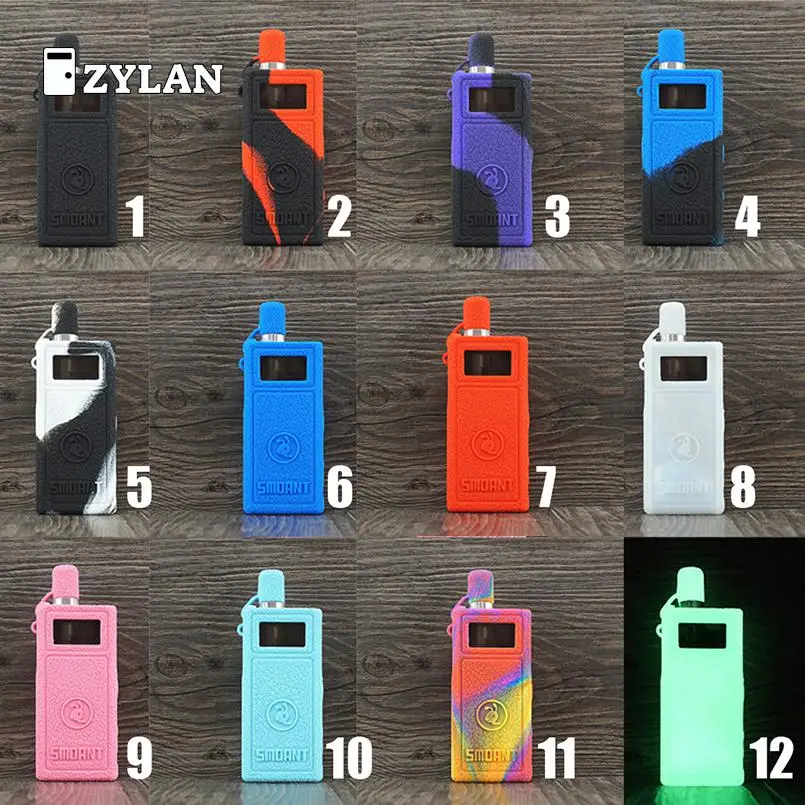

ZYLAN Case For Smoant Pasito Vape Pod Kit 1100mah Protective Silicone Skin Rubber Sleeve Cover for Smoant Pasito