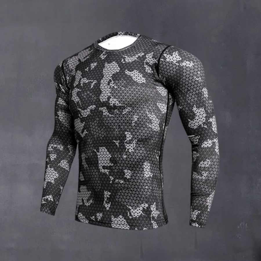 Running T-Shirt Men Long Sleeve Quick-Drying And Breathable Sports Active Wear for Gym Clothing Workout Shirt Male