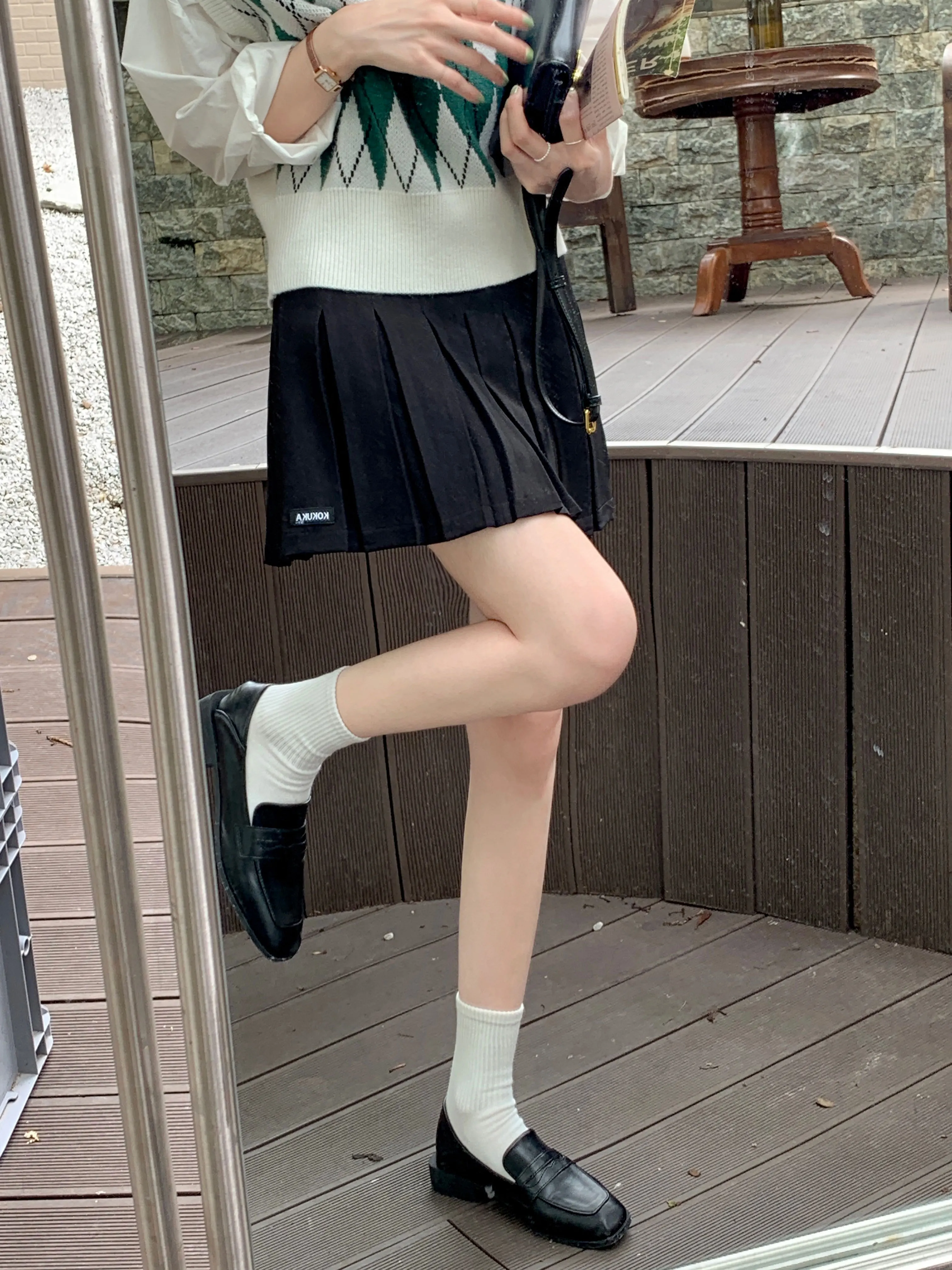 Женская юбка с высокой талией однотонная плотная плиссированная для игры в гольф