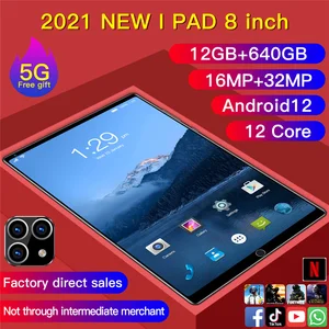 4g arge call phone tablet pc 8 1 inch ips screen ten core 12gb512gb android 9 0 wifi dual sim two camera bluetooth 5 0 16 32mp free global shipping