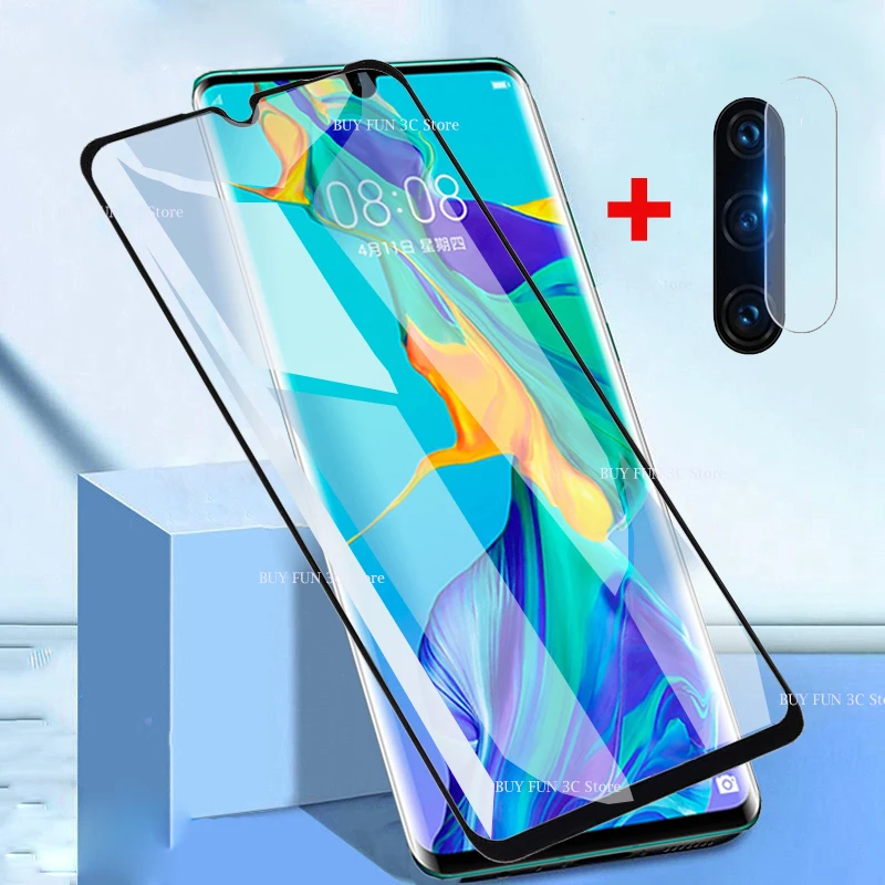 Закаленное стекло 2 в 1 для Huawei P30 lite пленка объектива задней камеры Защитное P 30 p30