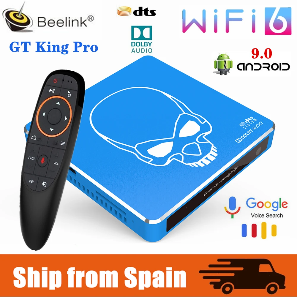 Beelink GT King Pro TV BOX S922X-H 4G 64G WiFi 6 Google Certificated Hi-Fi Doby Music Android 9.0 Smart Set Top Box Media Player |