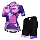 Женский комплект из Джерси для велоспорта 2021, летняя дышащая одежда для велоспорта, быстросохнущая Женская одежда для горных велосипедов, комплект для велоспорта