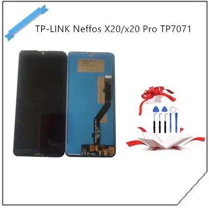ЖК дисплей с тачскрином для телефона 6 26 дюйма Neffos X20/x20 pro TP7071 наклейкой