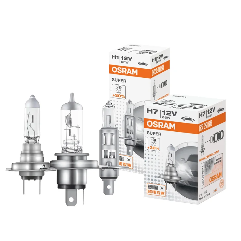 1 шт. галогенсветильник Лампа OSRAM H7 H4 H1 H11 HB2 HB3 HB4 9005 9006 65 Вт 12 В 3200K + 30% ярких