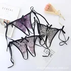 3 шт.упак. Для женщин кружевное платье с открытой спиной с заниженным шаговым швом, сексуальные трусики, трусы с вырезами нижнее белье стринги