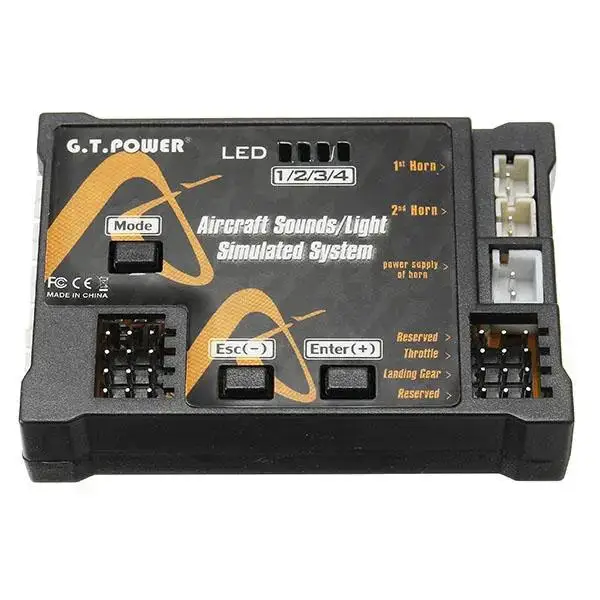 

G.T.Power самолет имитация звукового светильник V2 для RC самолета