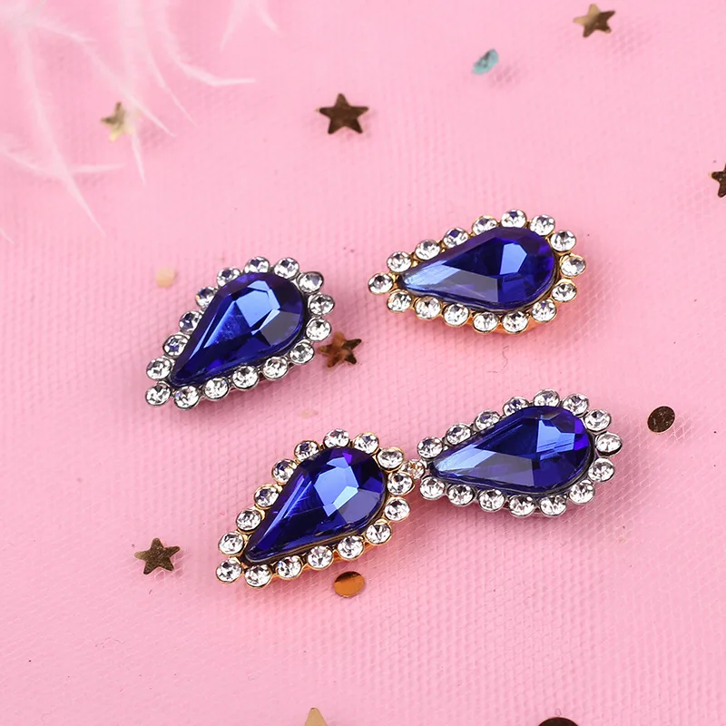 Стеклянные капли воды ZOTOONE золотистые/белые дна зернистость стразы сделай сам