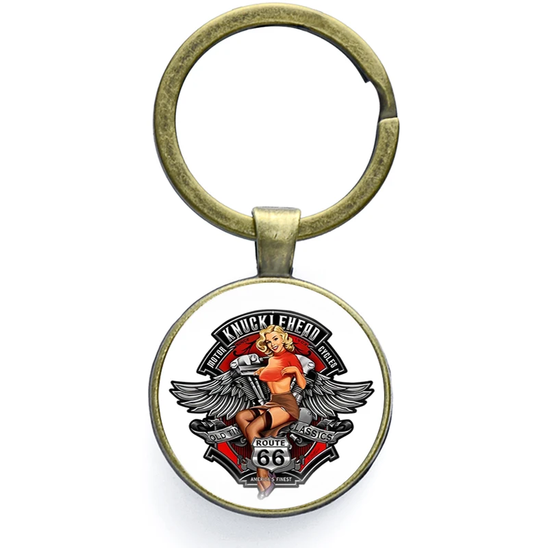 Брелок для ключей женщин и мужчин круглые ювелирные украшения в стиле унисекс с