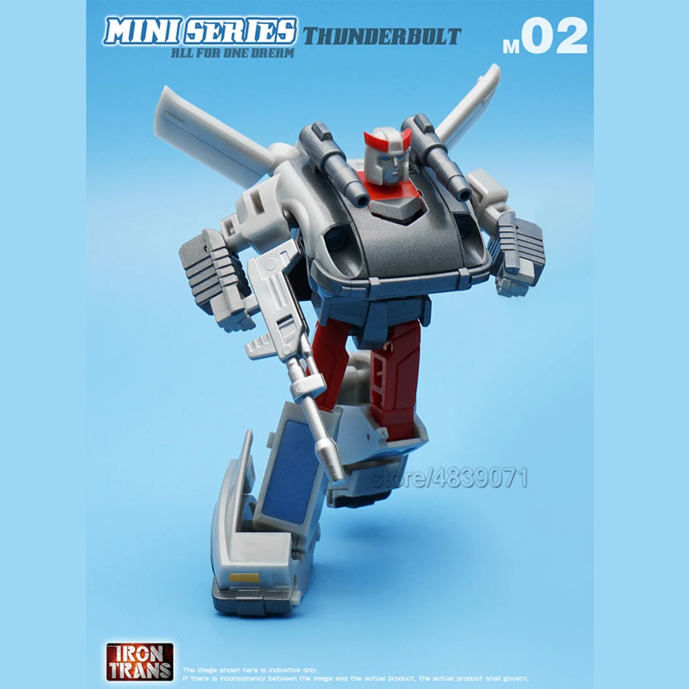 Железный Транс M01 02 03 полицейский вагон Thunderbolt смог со специальным кодом фигурка