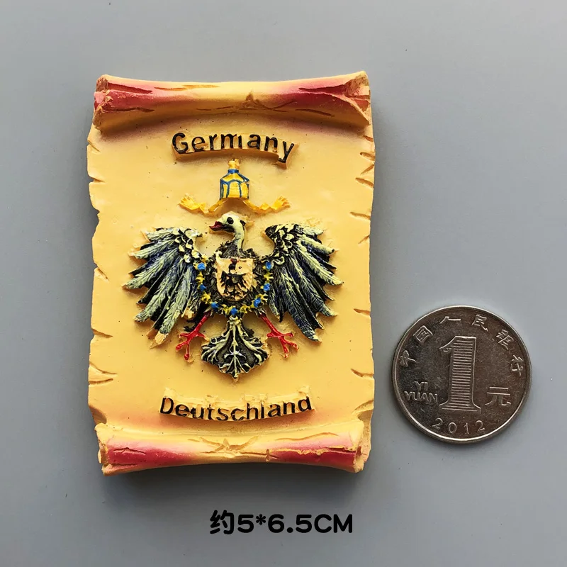 German flag Магниты страны на холодильник Статуя Свободы ирландский немецкий Голливуд магнит на холодильник стикер мир путешествия сувенир магнитный - Цвет: German flag
