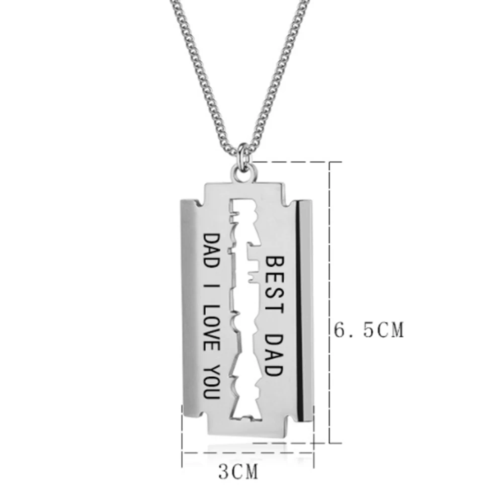 

Father's Day Gift Fashion Stainless Steel Necklaces Men Necklaces Pendants