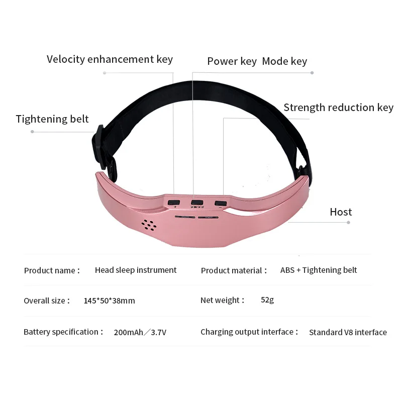 

Ledann Intelligent Improve Sleep Low Frequency Pulse Massager Migraine Relief Release Stress Anxiety Insomnia Gift Lightweight