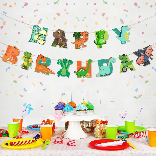 Green Dinosaur Foil Balloons Happy Birthday Decoration ROAR Party Baloons Banner Jungle Animal Dino Supplies Toy Globos | Дом и сад