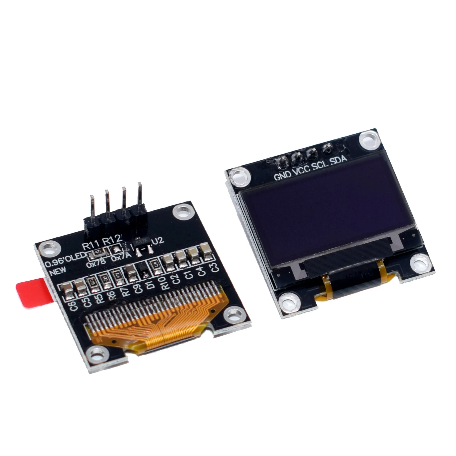 10 шт. 0 96 дюймов IIC Serial Белое золото OLED Дисплей модуль 128X64 I2C SSD1306 12864 плата с