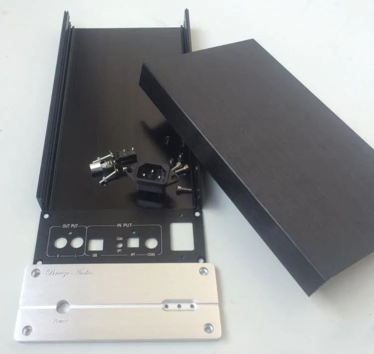 Полностью алюминиевый корпус 1506 черный/серебристый dac декодер коробка 155x60