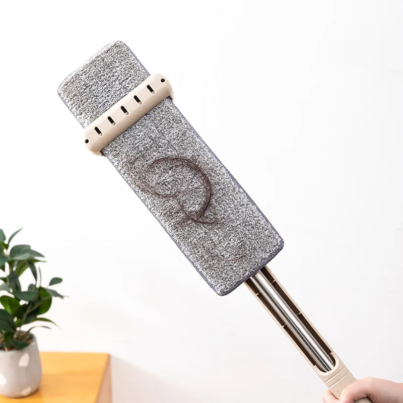 Телескопическая напольная плоская Швабра волокнистая ткань для домашнего