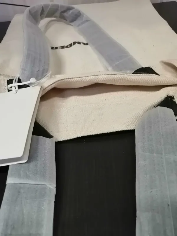

108415 New Style Tide Bag Tote Bag Luxury Designer Brand Fashion Women Handbag Linen Green Shopping Bag Leather Shoulder J1