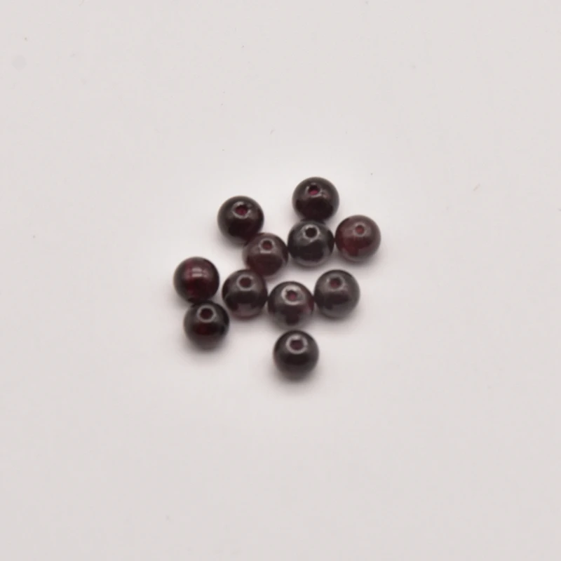 

90pcs/Lot 4.5mm Natural Garnet Pendants Jewelry Making Bulk Items Wholesale Crafts Materials Making Jewelry Charm JA0079