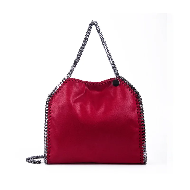 

Popular fashion women's bag 2020 new summer women's single shoulder cross link bag big red bucket bag luxury designer bag