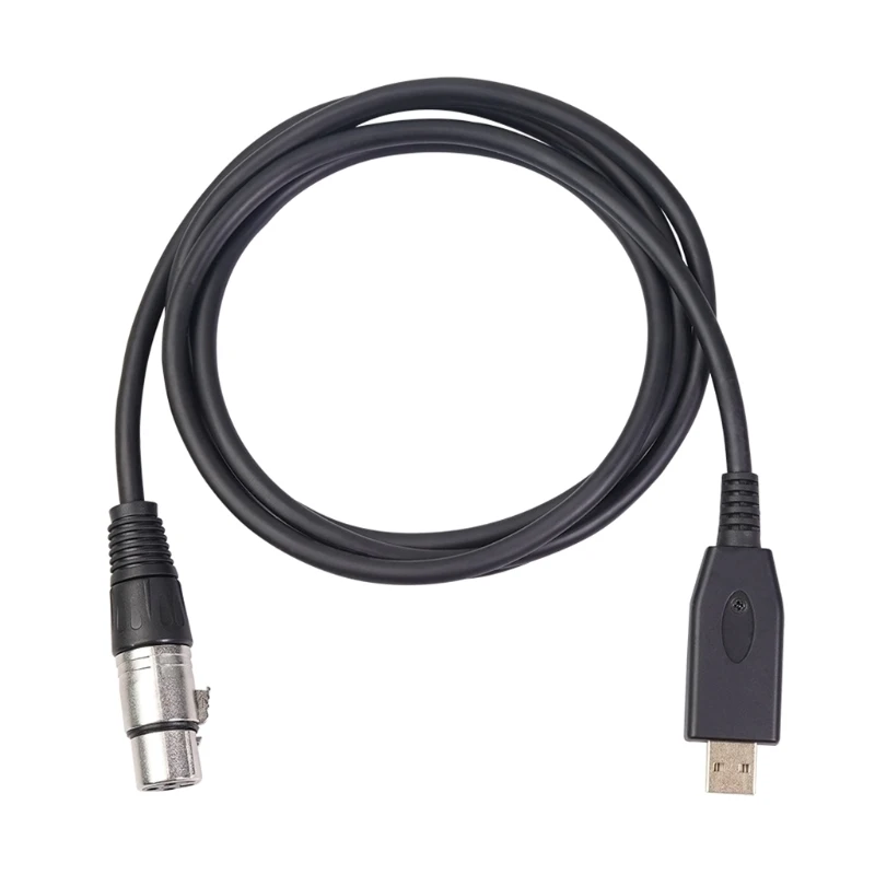 

USB-кабель для микрофона R91A, кабель-преобразователь для микрофона с 3-контактным разъемом USB «папа» на гнездо XLR «Мама», длина 2 м/3 м, соединител...