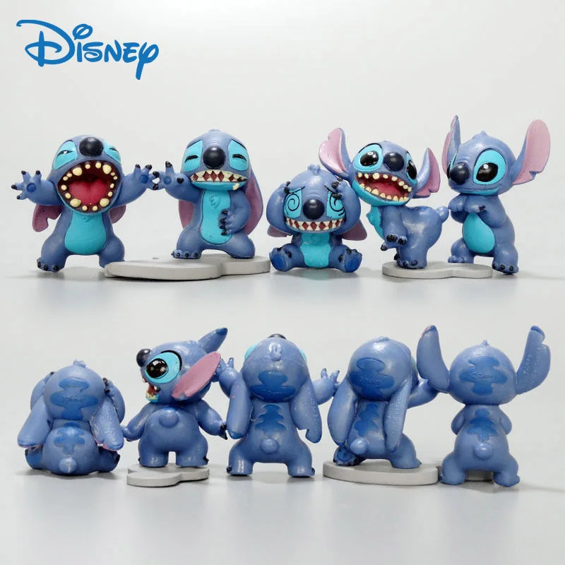

5Pc/Lot Mini Lilo & Stitch 626 Disney Figures Toys For Decoration 2-3cm Pvc Cute Small Anime Figure Doll Collectible Gift to Boy