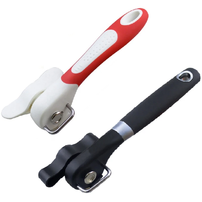 

2PCS Multifunctional Can Opener Stainless Steel Simple Can Opener Household Side-Cut Manual Can Opener