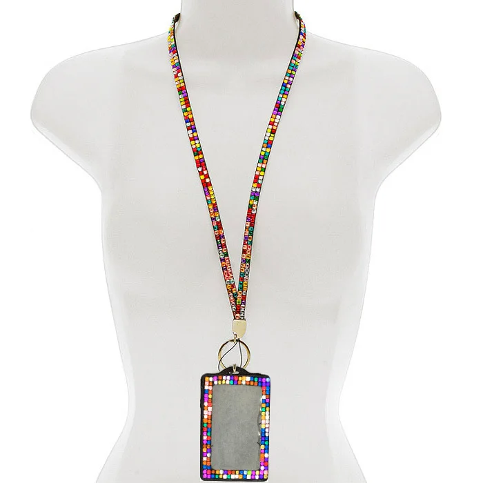 50pcs/lot Rhinestone Bling Lanyard with Vertical PU ID Badge Card Holder and Key Chain Fashion Phone Strap Free shipping | Мобильные