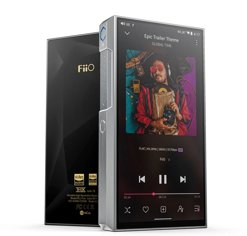 Музыкальный mp3-плеер FiiO M11 Plus LTD Dual AK4497EQ с приложением на Android Hi-Fi аудио DSD512 DAC Bluetooth