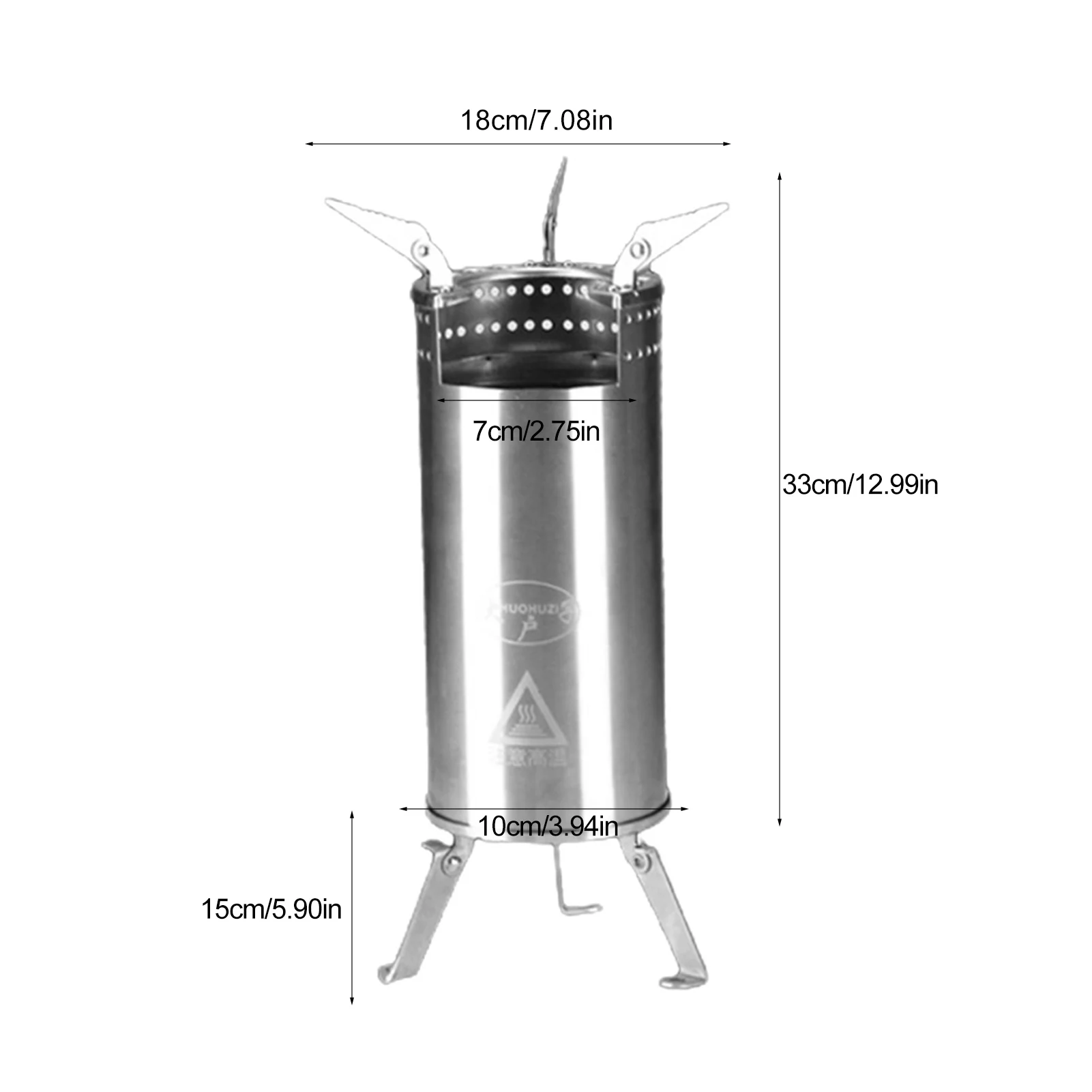 

USB Rechargeable 3-speed Adjustment Camping Rocket Stove Outdoor Barbecue Stove Portable Camping Stove Wood Stove Outdoor Stove