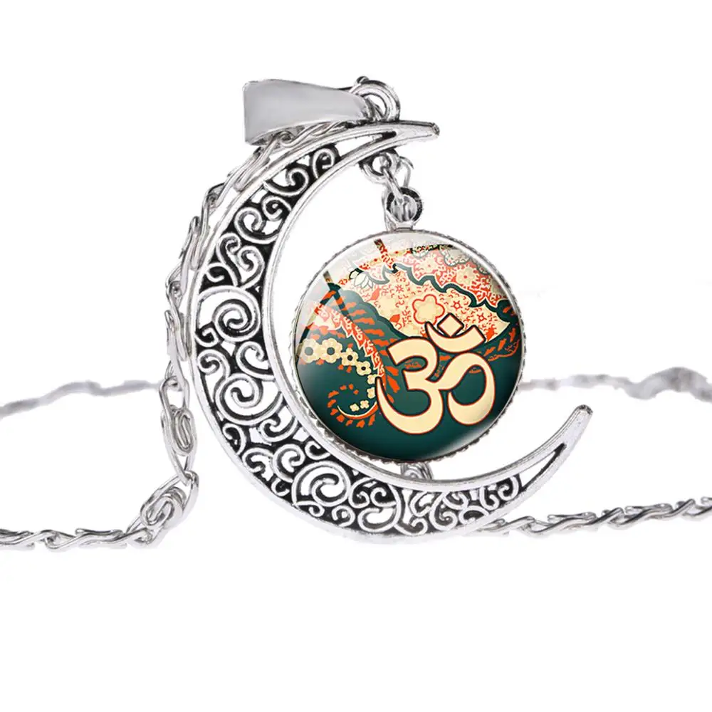 SONGDA мусульманский Аллах Ом индуистский буддийский символ AUM ожерелье хна