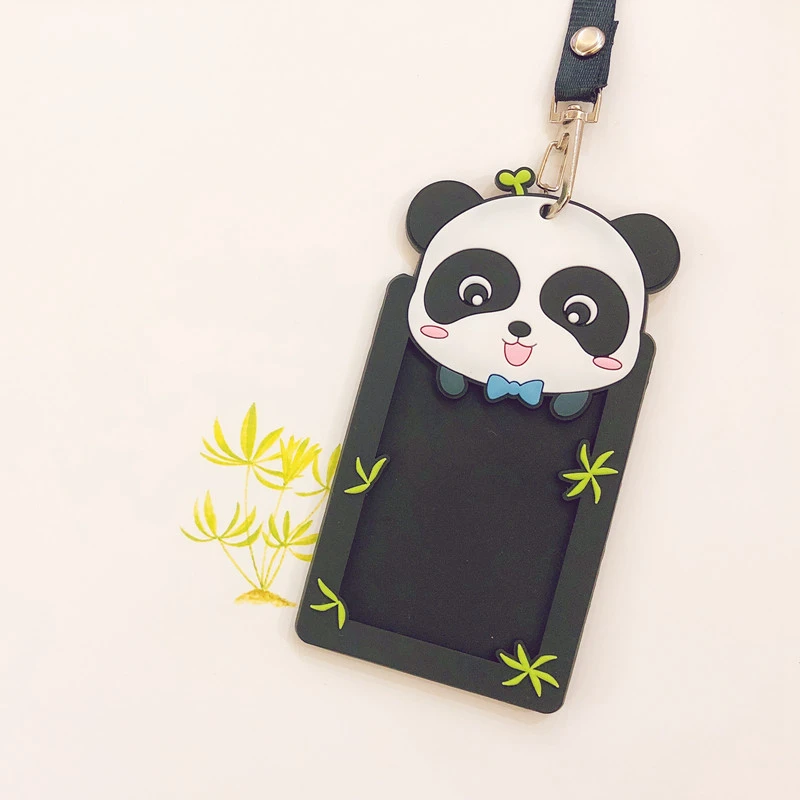 Силиконовые держатели для карт с кошкой из мультфильма женщин и девочек дорожный