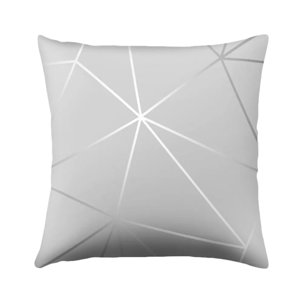 

Junejour | Silver Gray Cushion Covers Home Throw Pillow Case Bedroom Decorative 45*45cm(18*18in)